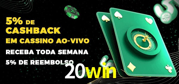 Promoções do cassino ao Vivo 20win